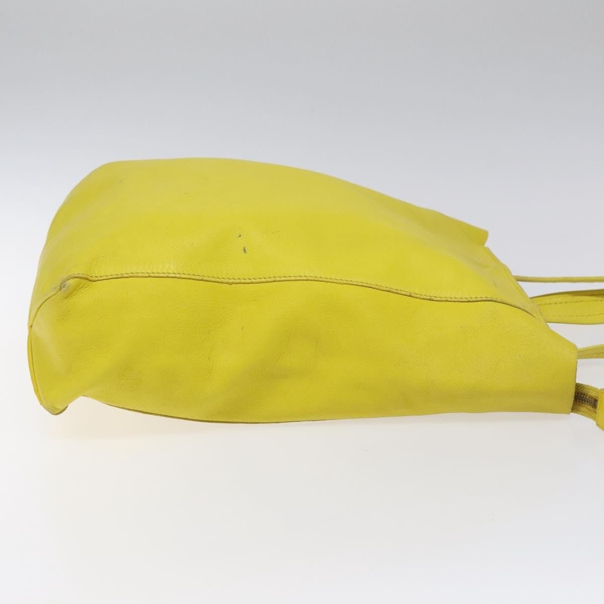 Celine CELINE Hand Bag Leather Yellow Size ONE SIZE - 4 Thumbnail
