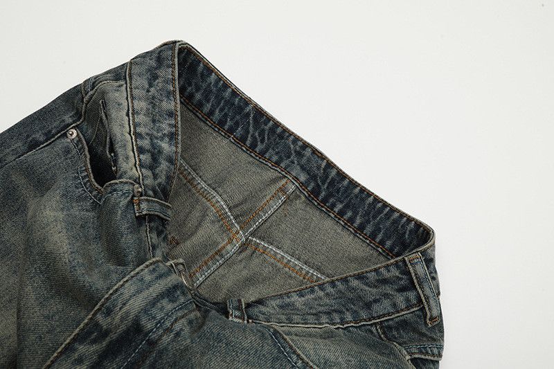 Vintage American retro men's gradient washed loose jeans Size US 32 / EU 48 - 4 Thumbnail