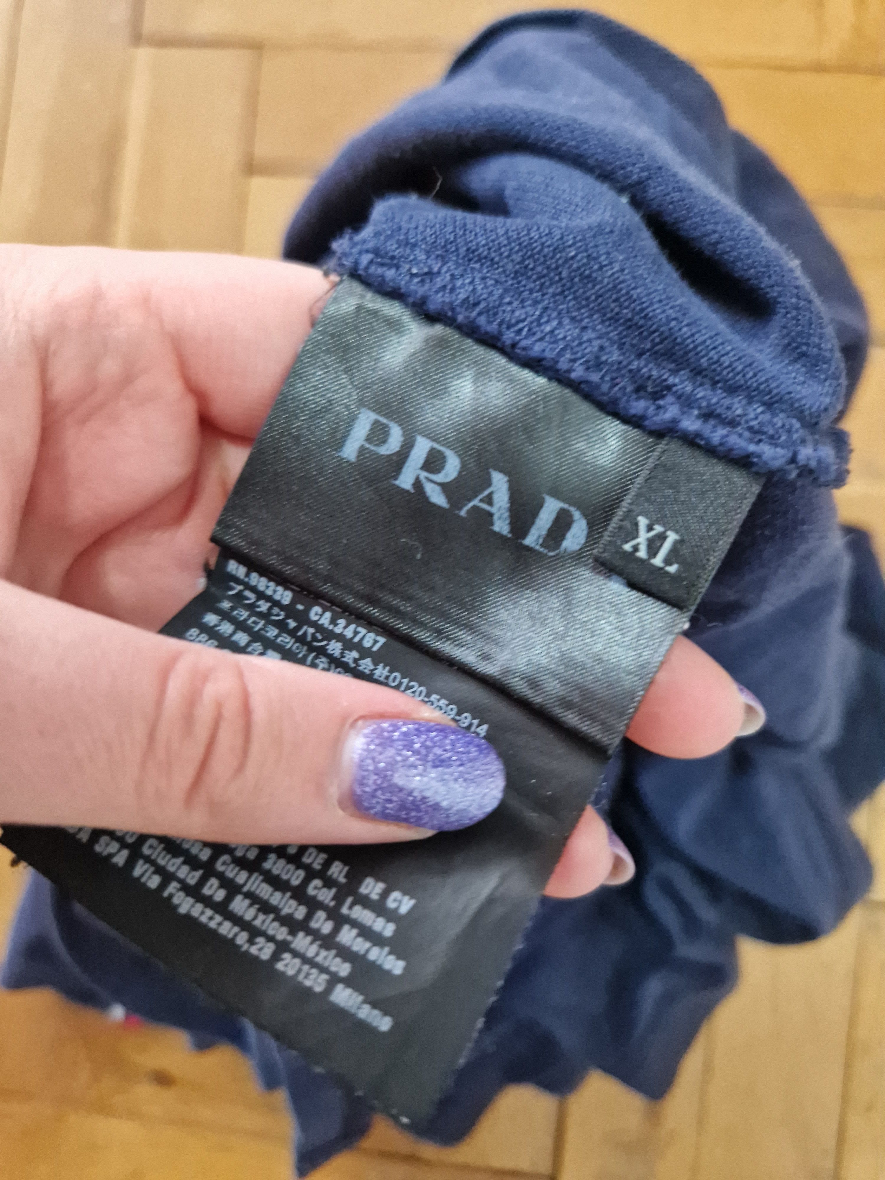 Prada Prada navy polo t-shirt Size US XL / EU 56 / 4 - 5 Thumbnail