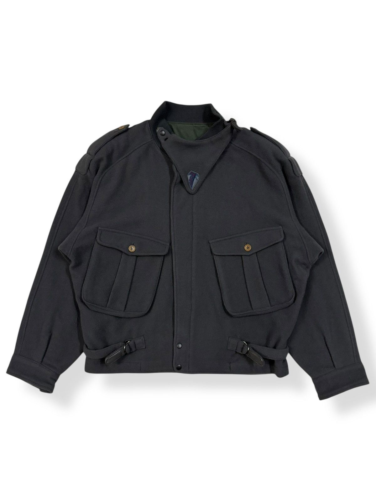 Other Vintage 90s Olivier Massuger Paris Wool Blend Bomber Jacket Size US M / EU 48-50 / 2 - 1 Thumbnail