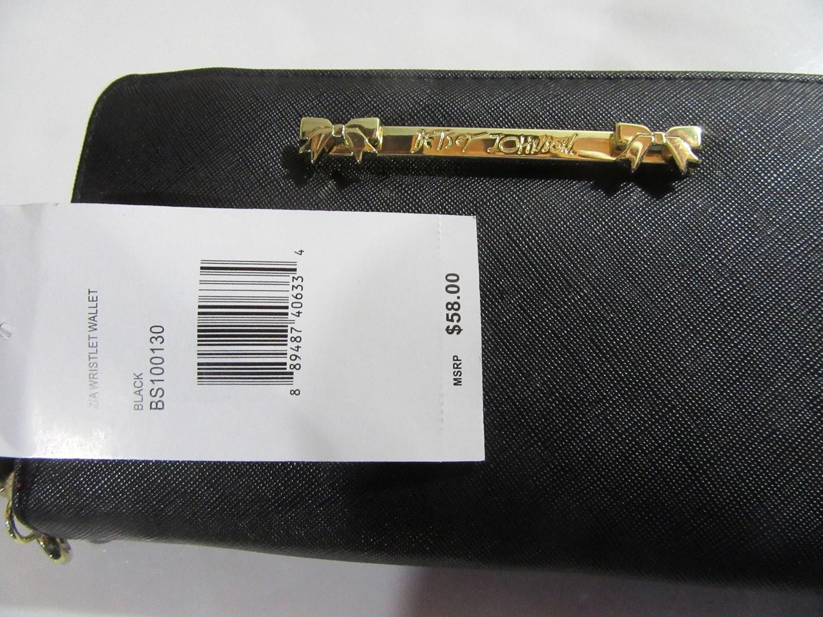 Other Betsey Johnson Zip Around Wallet Black NWT Size ONE SIZE - 3 Thumbnail