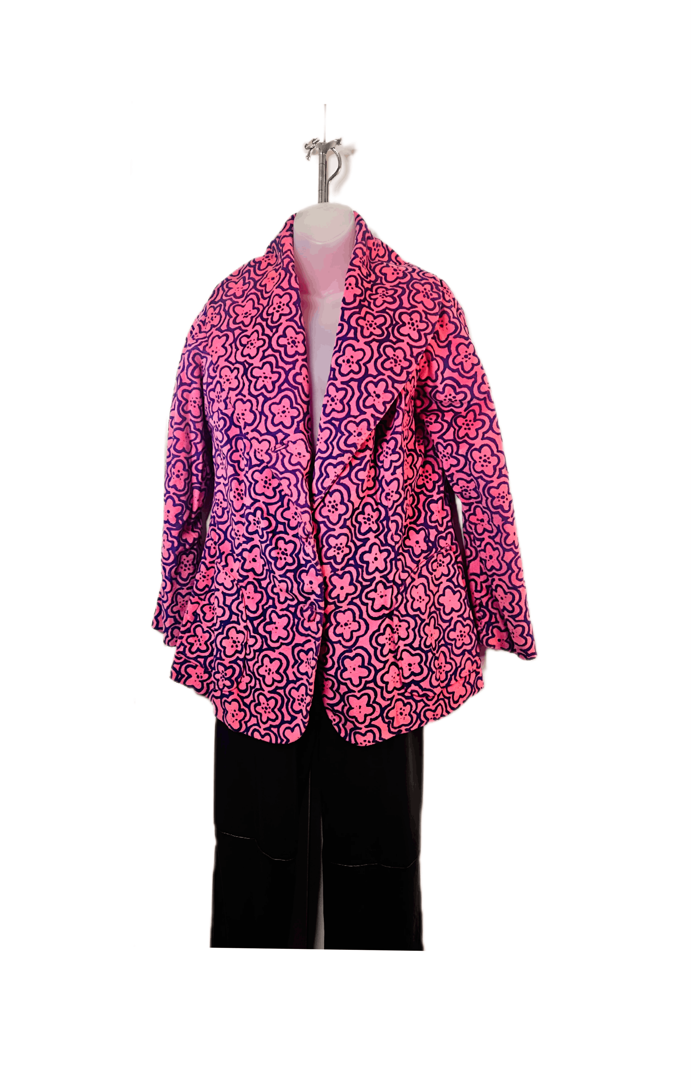 Other 1960S MOD PINK VELVET BLAZER Size L / US 10 / IT 46 - 5 Thumbnail