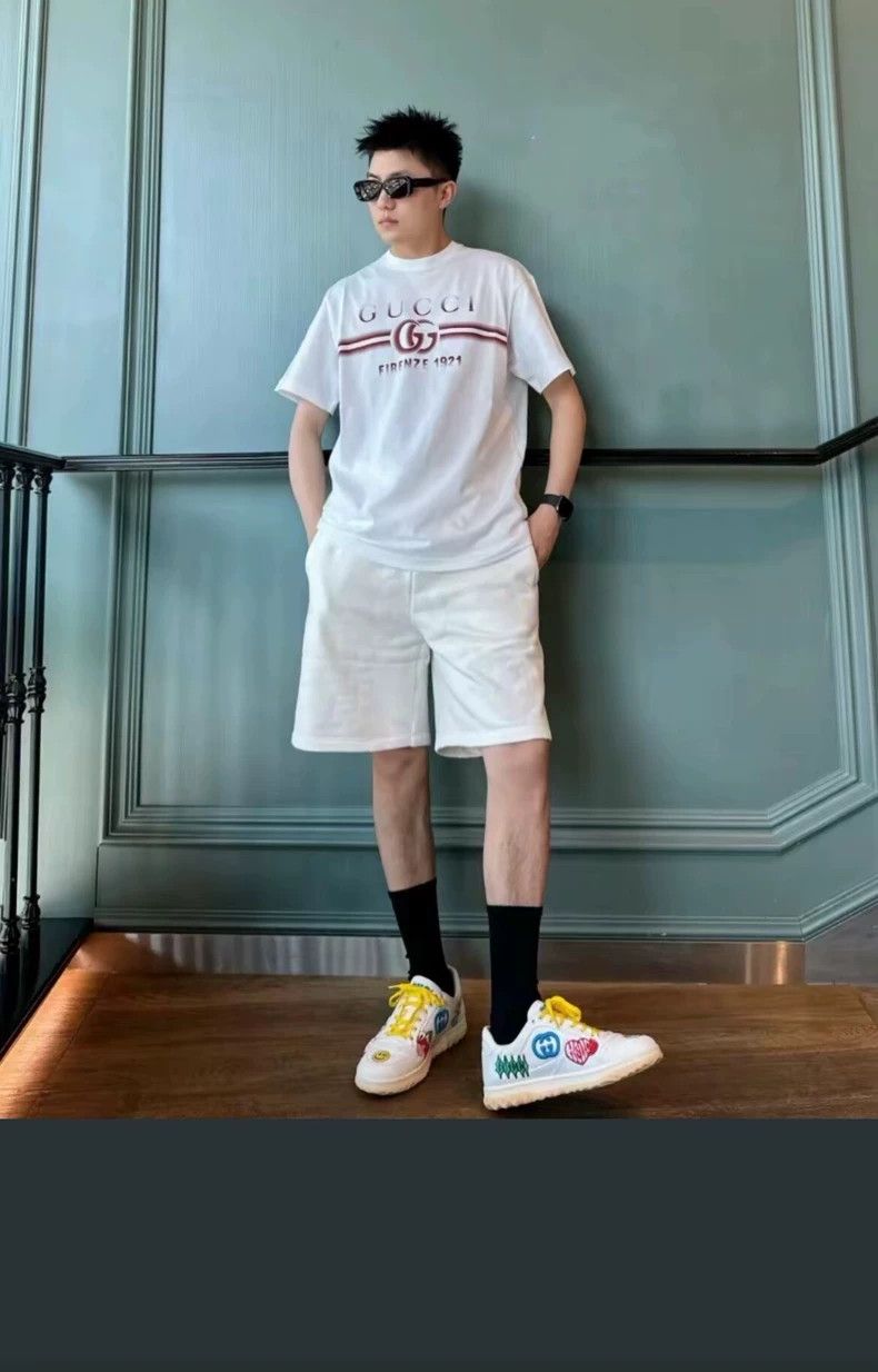 Gucci Gucci 24 white logo printed round-neck cotton short-sleeved Size US XS / EU 42 / 0 - 9 Thumbnail