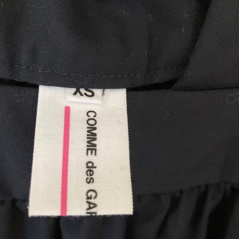 Comme des Garcons Comme Des Garcons Navy Blue Wool Strap Skirt Size XS / US 0-2 / IT 36-38 - 2 Thumbnail