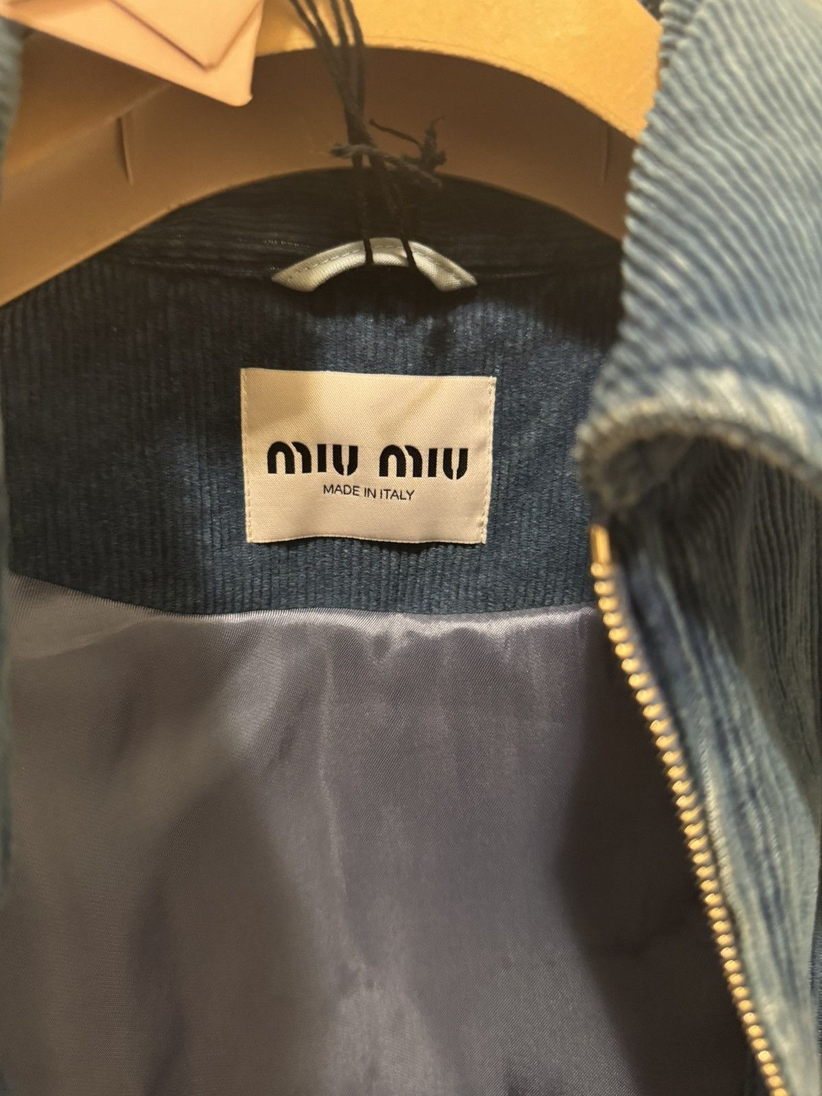 Miu Miu Miu Miu Denim Corduroy Bomber Jacket Size M / US 6-8 / IT 42-44 - 12 Thumbnail