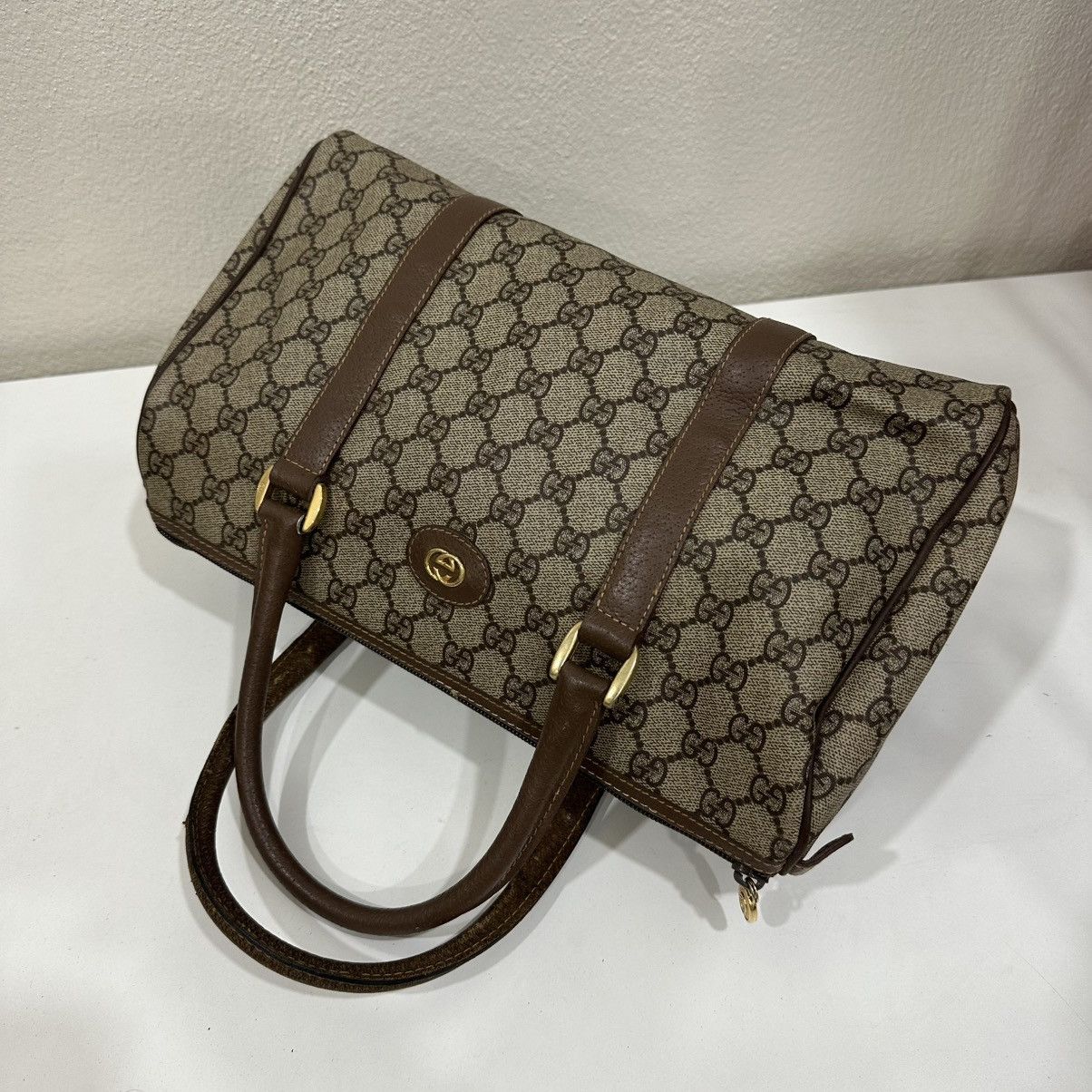 Gucci ‼️LASTDROP‼️ VINTAGE GUCCI GG SUPREME BOSTON BAG Size ONE SIZE - 4 Thumbnail