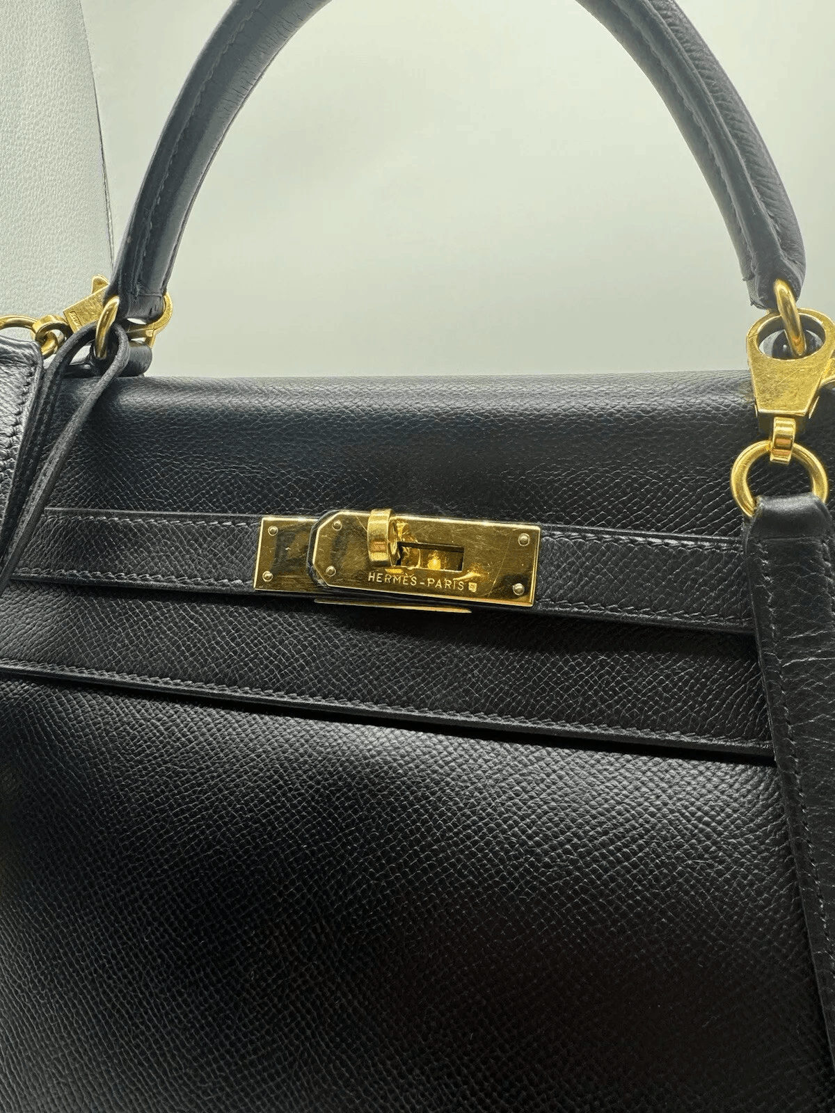 Hermes Hermes Kelly 32 Black Verso Courchevel Size ONE SIZE - 7 Thumbnail