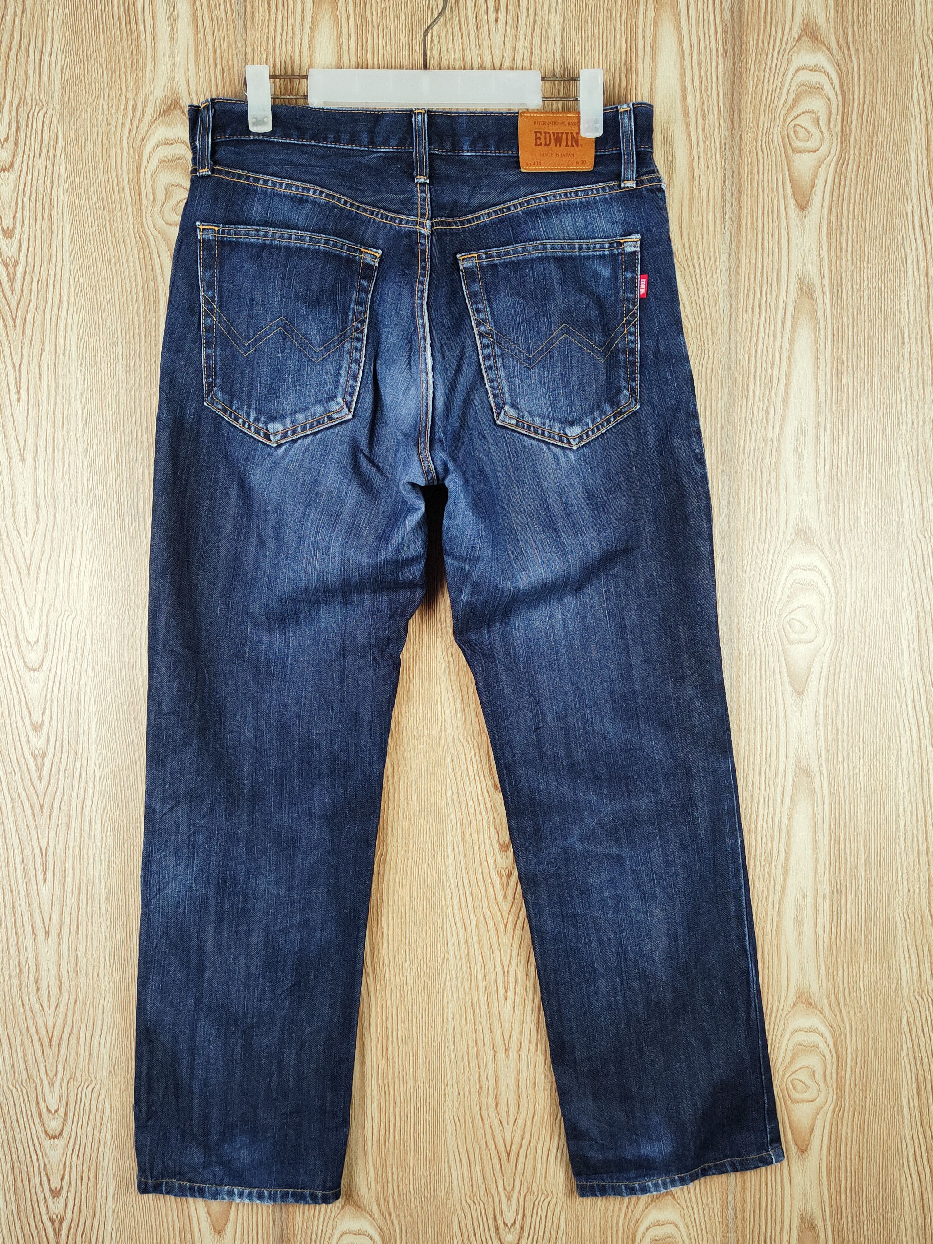 Edwin Edwin Dark Blue Distressed Ripped Jeans #S2683 Size US 31 - 7 Thumbnail