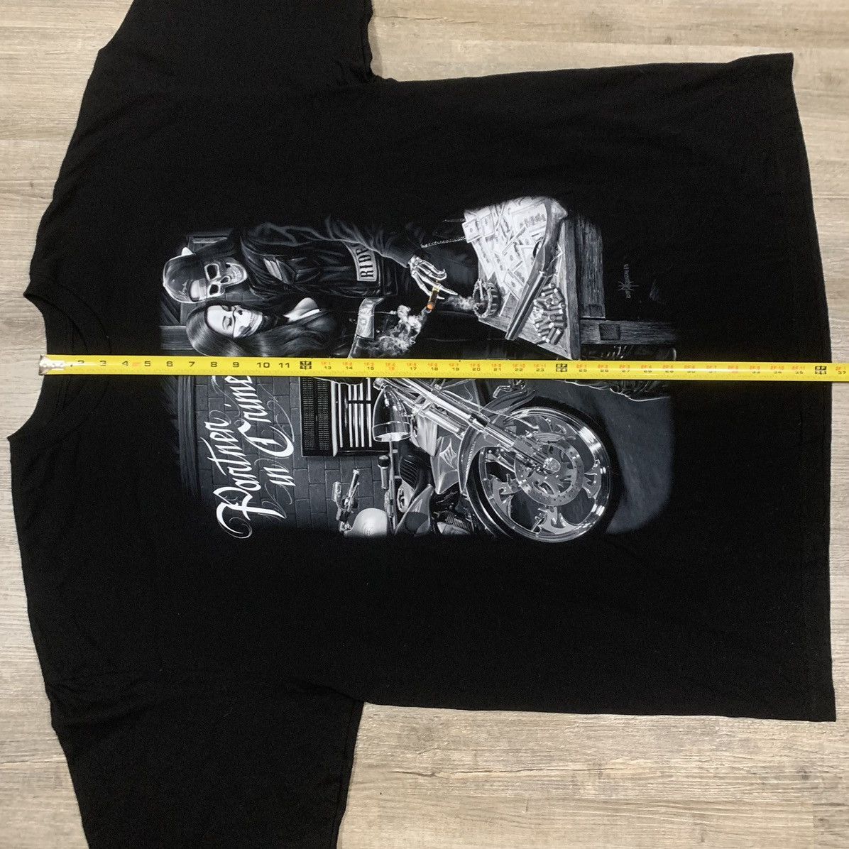 Other “Partner In Crime” Punk Skull Biker T-Shirt Size US XXL / EU 58 / 5 - 6 Thumbnail