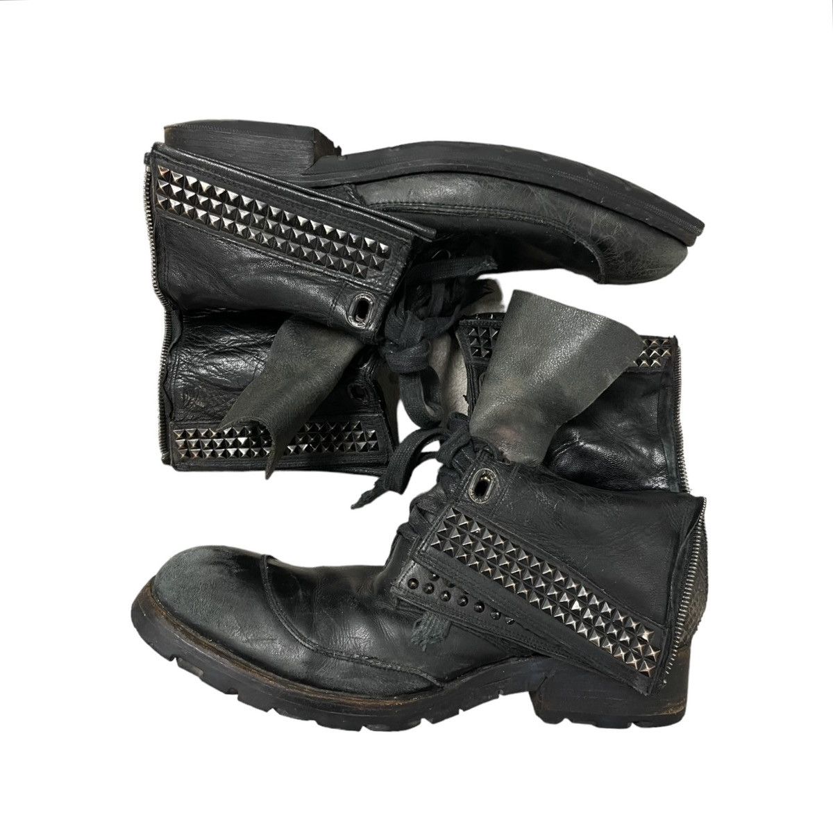 靴 00s archive lace up python boots kmrii 00s archive lace up python boots kmrii