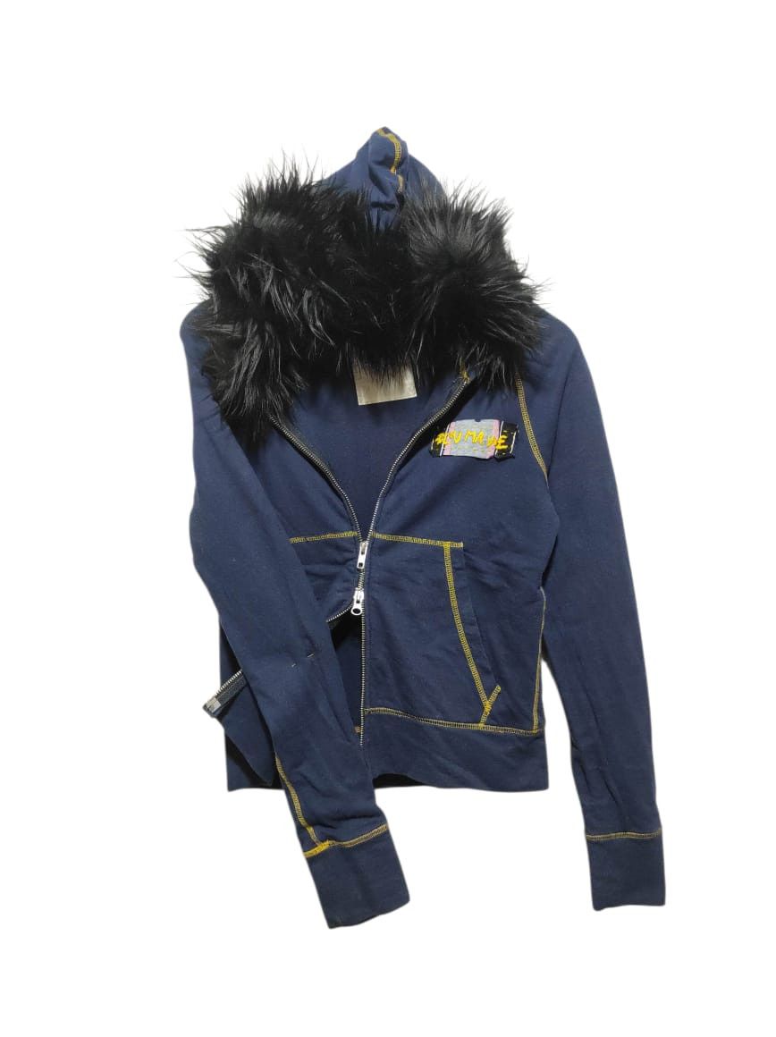 Japanese Brand Bleu Mavie double zip fur hoodie ifsix LGB style Size S / US 4 / IT 40 - 1 Thumbnail