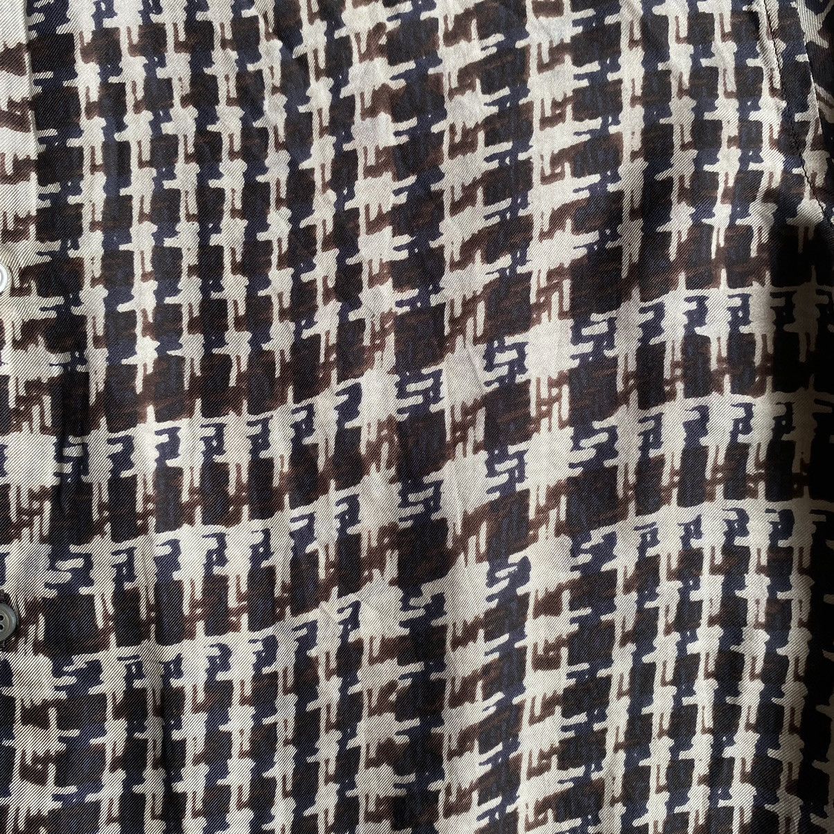 Jil Sander Jil Sander Silk Houndstooth Print Shirt Size US M / EU 48-50 / 2 - 6 Thumbnail