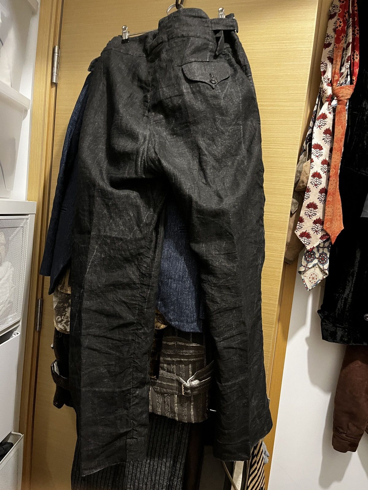 John Alexander Skelton john skelton washed linen trousers Size US 34 / EU 50 - 4 Thumbnail