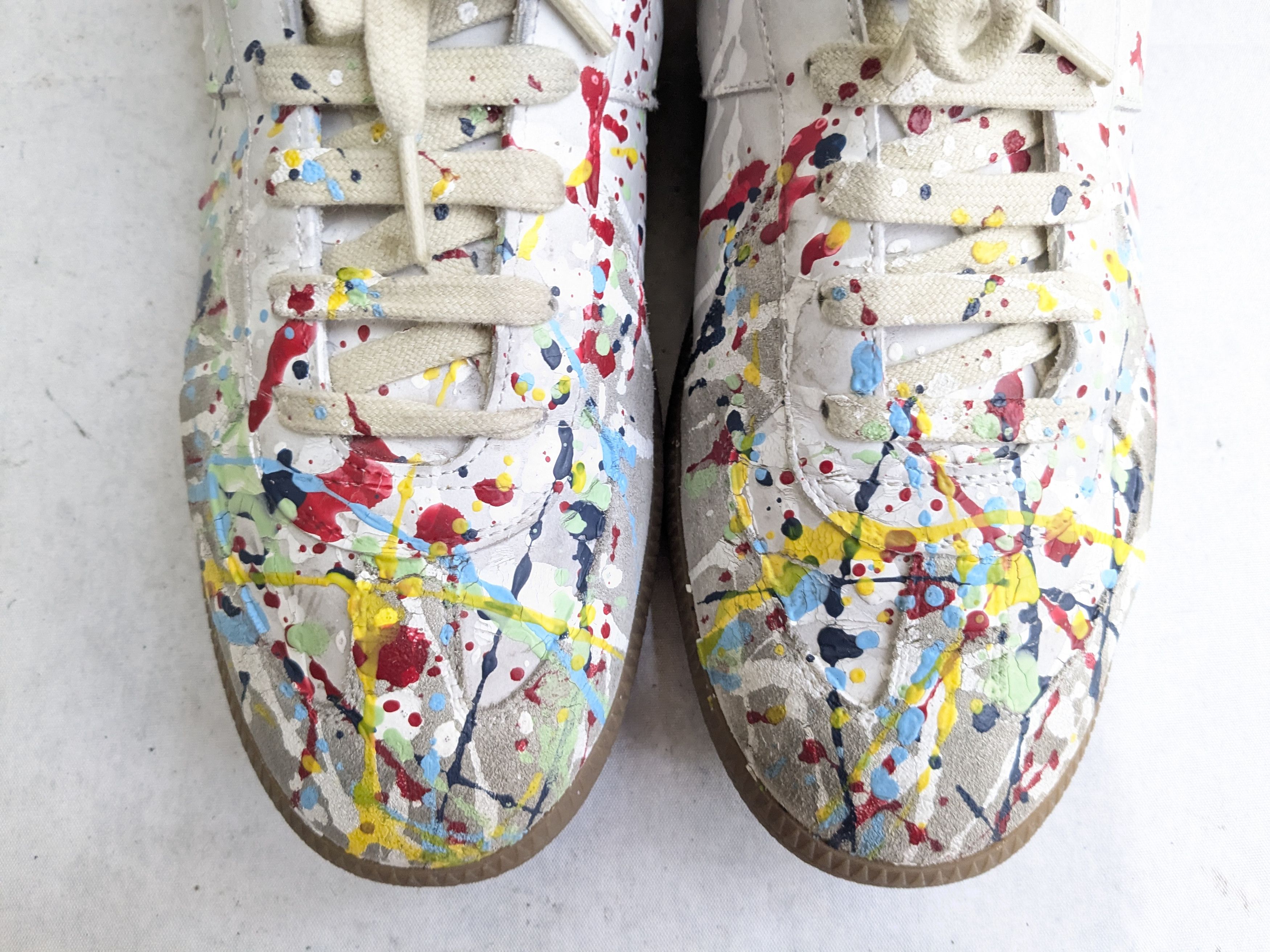 Maison Margiela maison margiela paint splatter gat replica 11.5 44.5 Size US 11.5 / EU 44-45 - 2 Thumbnail