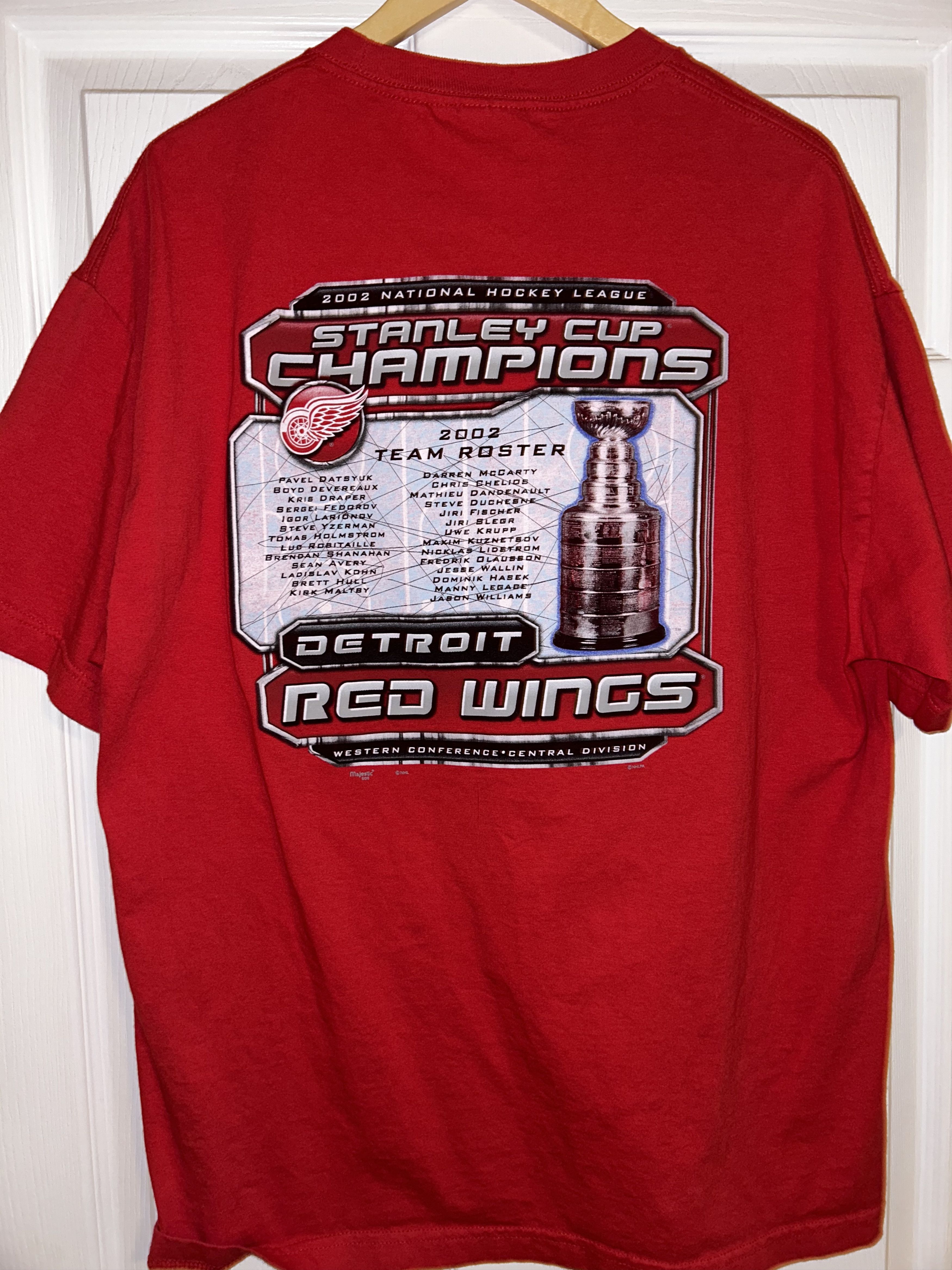 Alstyle × Vintage Vintage Red Wings Graphic Tee Size US XL / EU 56 / 4 - 4 Thumbnail