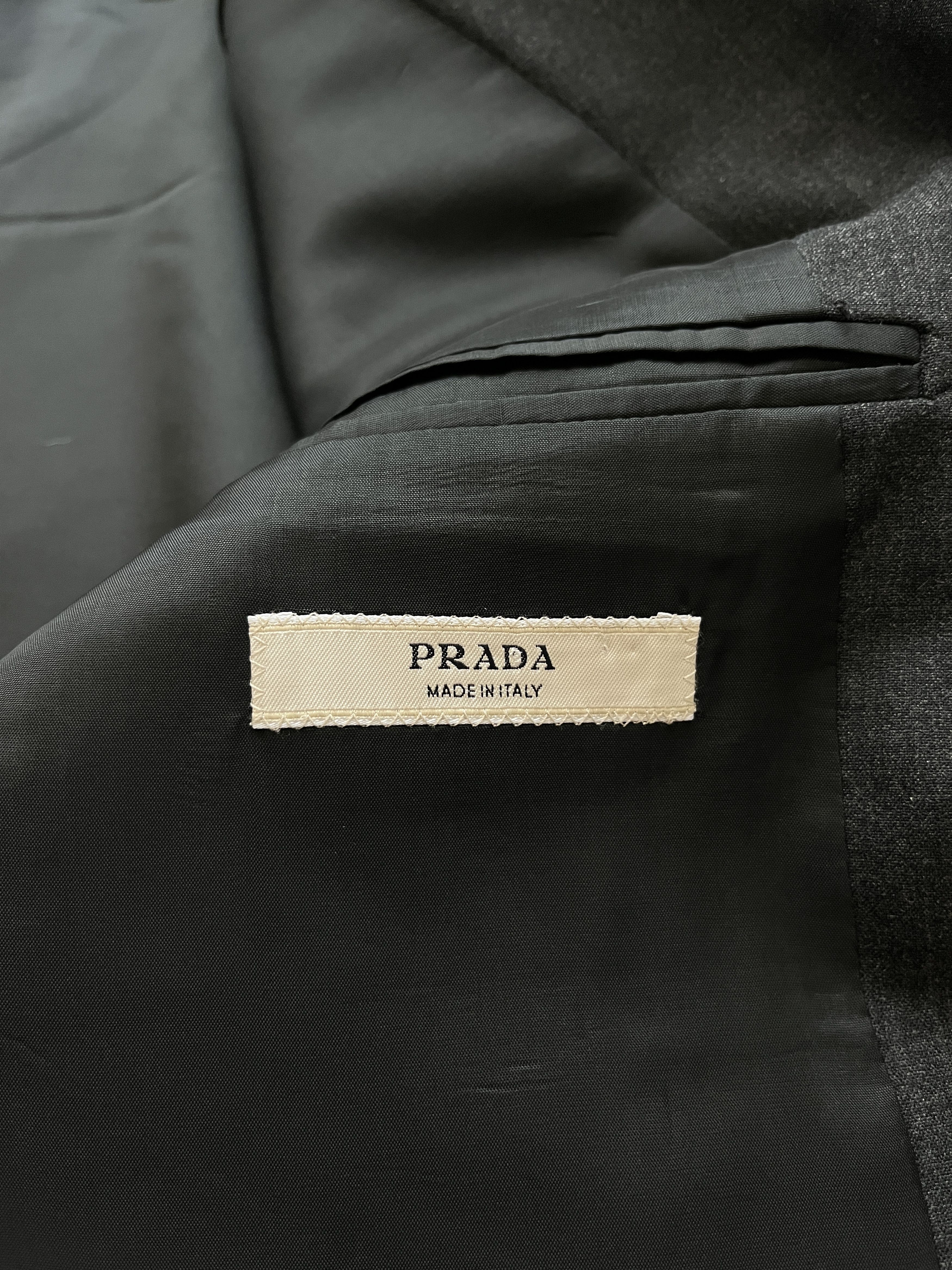 Prada ⚡️QUICK SALE⚡️Prada Dark Gray Blazer Jacket Size US L / EU 52-54 / 3 - 3 Thumbnail