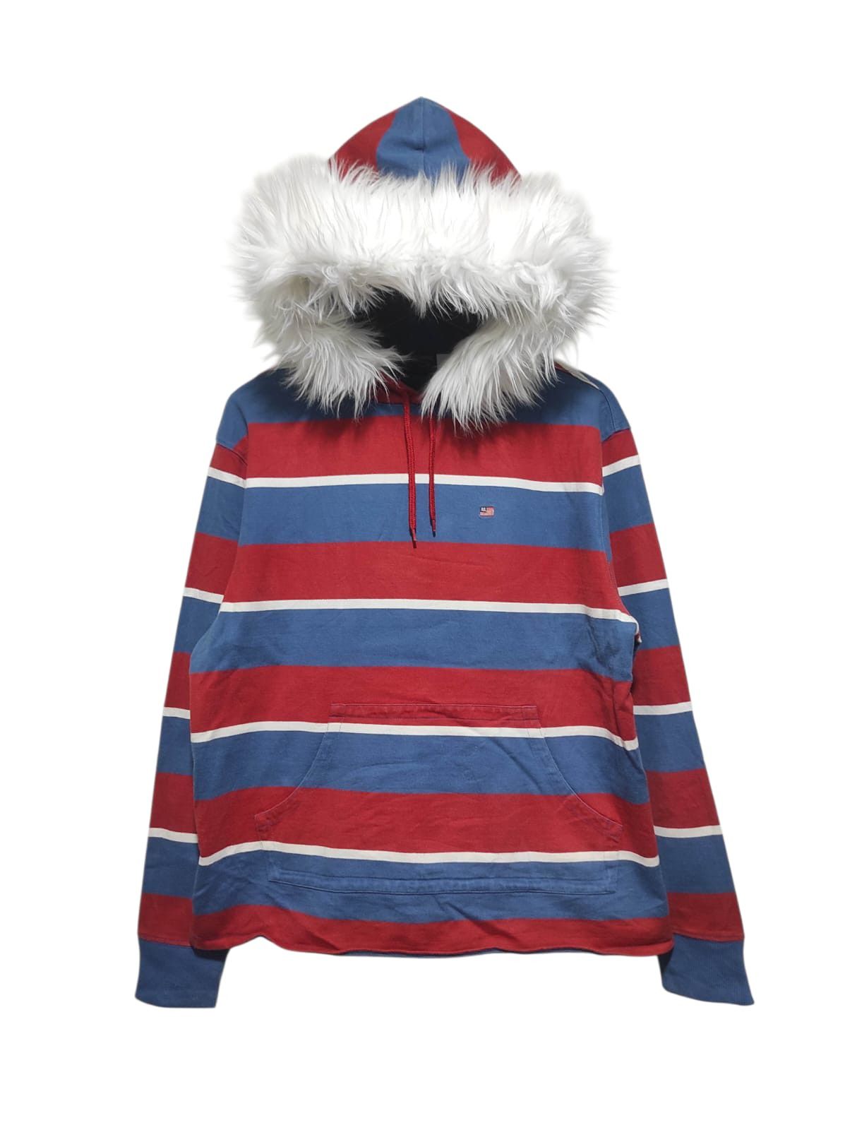 Hysteric Glamour Polo Jeans Company Stripe Fur Hoodie LGB style Size US L / EU 52-54 / 3 - 1 Thumbnail