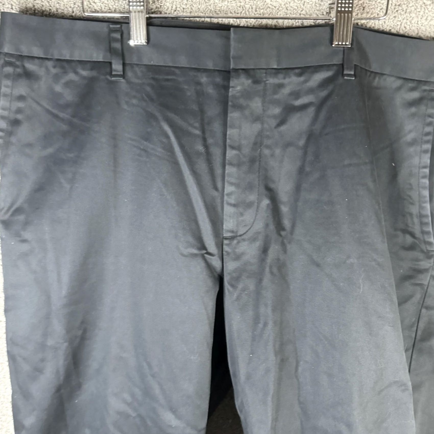 Bonobos Bonobos Pants Mens 40x34 Black Weekday Warrior Chino Dress Casual Cotton Flat Front Pockets Straight Leg Mens Size US 40 / EU 56 - 4 Thumbnail