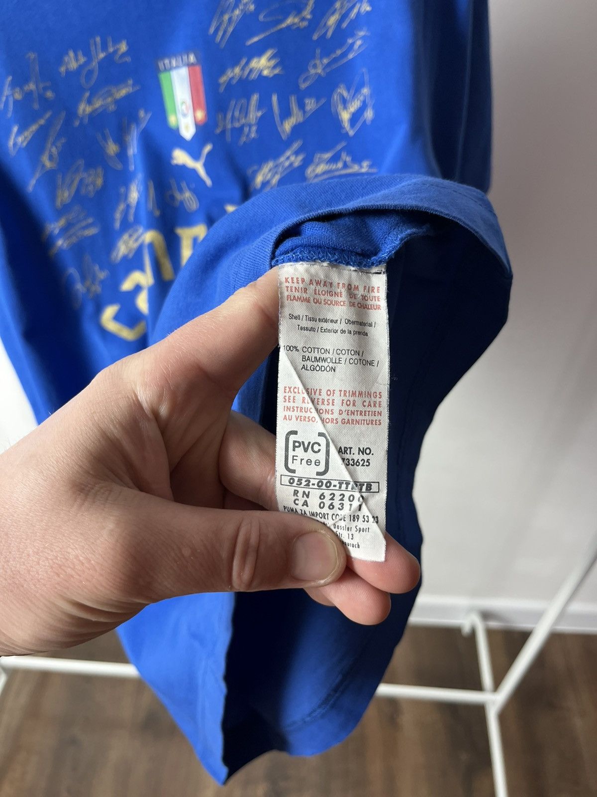 Puma × Vintage Puma Italy 2006 World Cup Champions T-Shirt Football Jersey Size US M / EU 48-50 / 2 - 9 Thumbnail