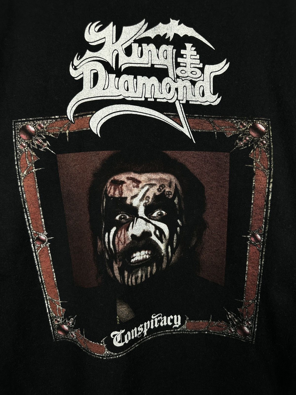 Band Tees Vintage King Diamond Conspiracy T Shirt Tee Metal Rock 90s Size US L / EU 52-54 / 3 - 2 Thumbnail