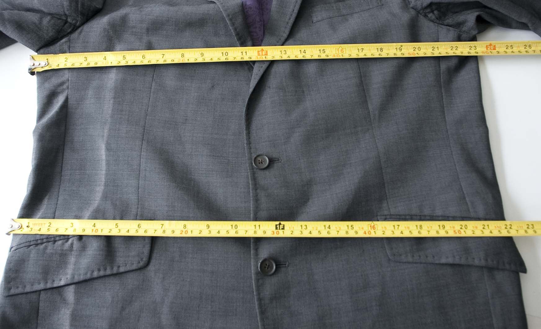 Ted Baker Ted Baker Endurance Jacket Size 44L w/FLAWS Wool Dark Gray Size 44L - 5 Thumbnail