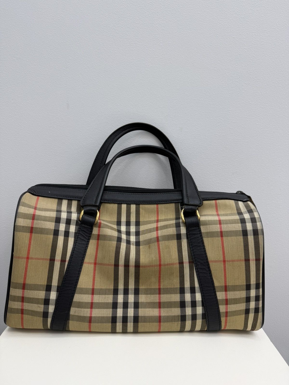Burberry Vintage Burberrys Nova Check Big Speedy Handle Bag Size ONE SIZE - 1 Thumbnail