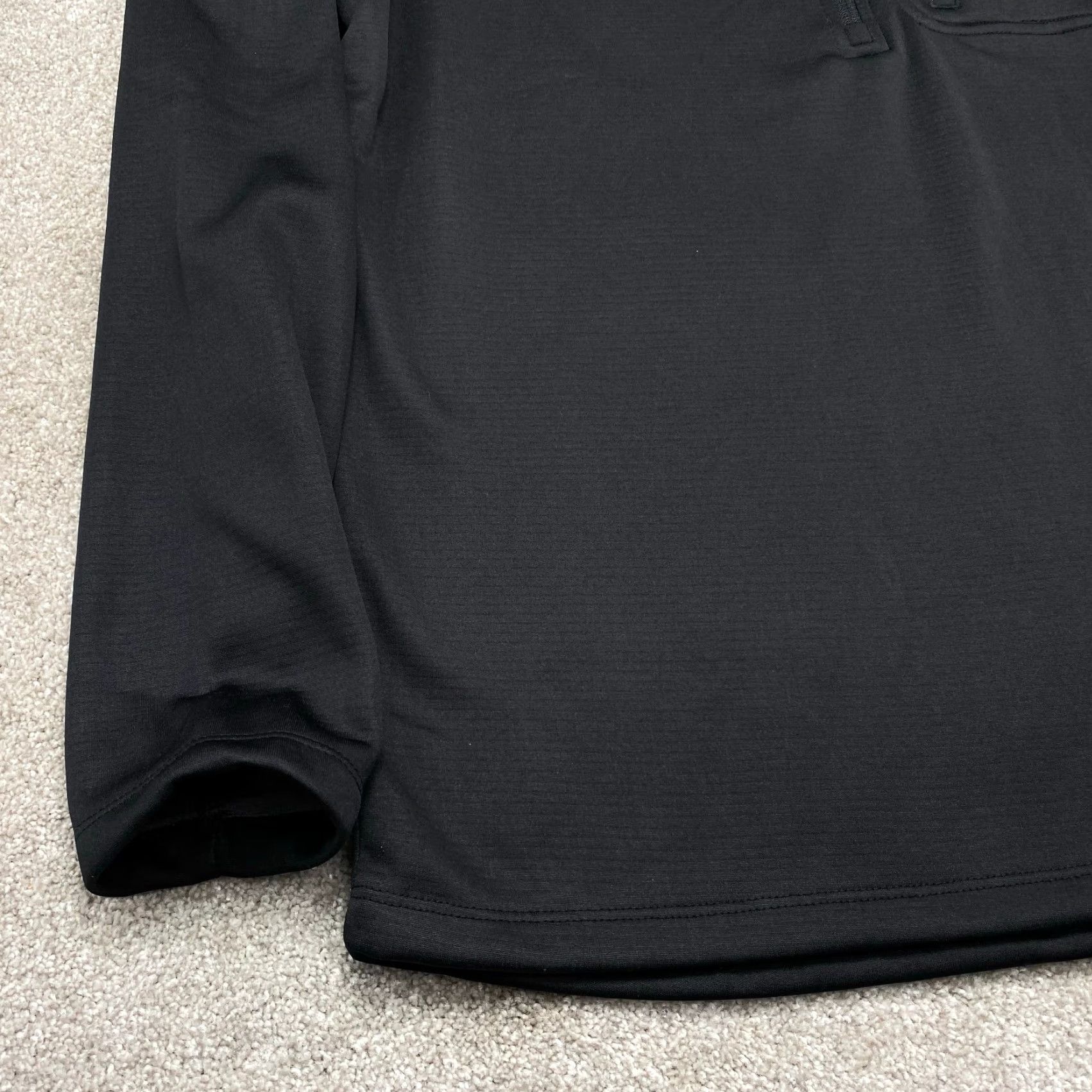 Vintage NWT Grunt Style 1/4 Zip Pullover Jacket Mens Medium Black Waffle Patch Flag Logo Patch Outdoor Patriotic 1/4 Zip Pocket Zip Size US M / EU 48-50 / 2 - 2 Thumbnail