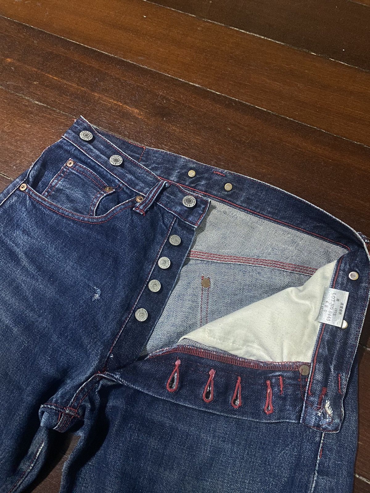 Studio D'Artisan studio d'artisan 480 tokushima denim selvedge distressed Size US 30 / EU 46 - 17 Thumbnail