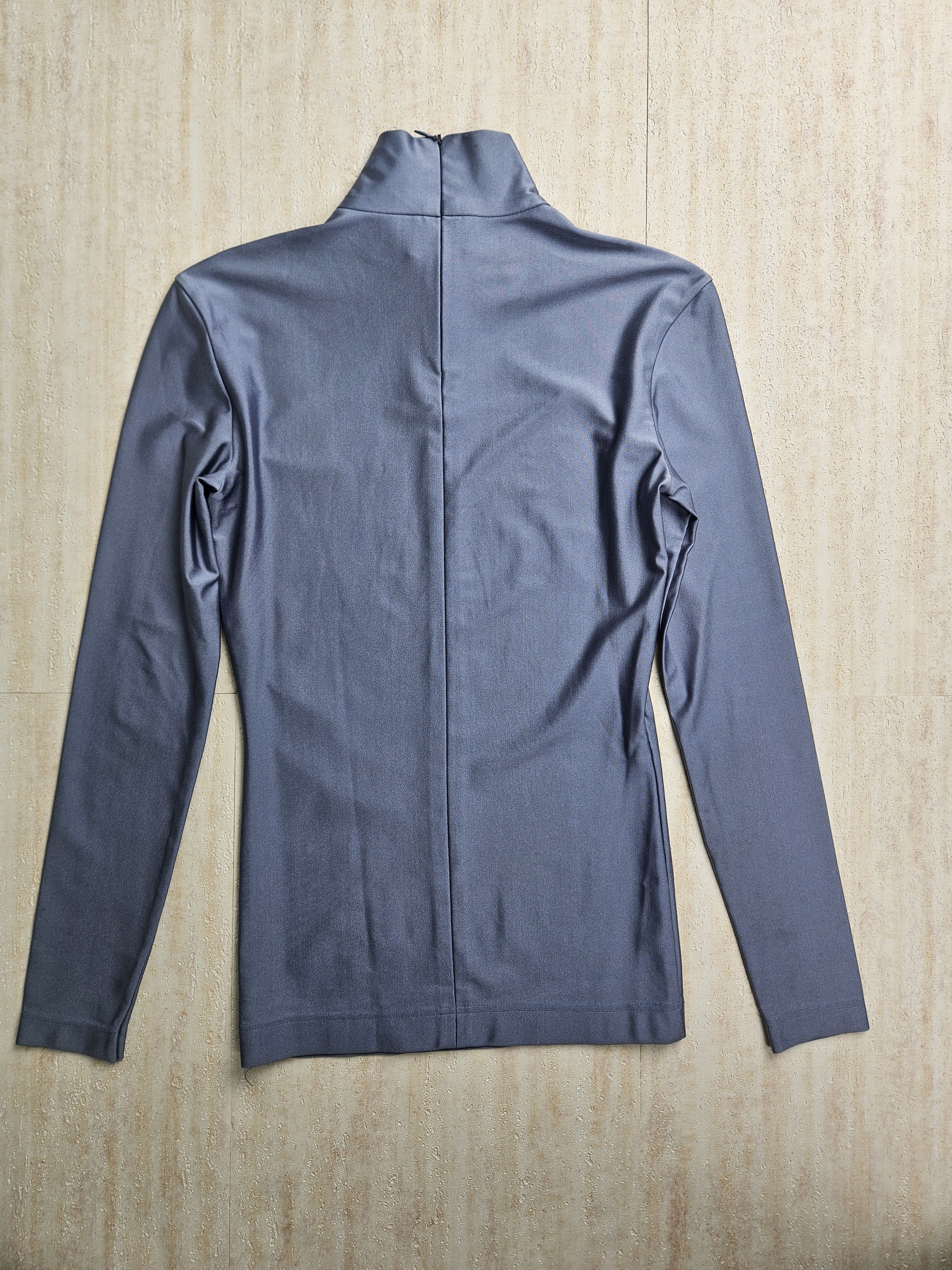 Issey Miyake Greyish Blue Crew Neck Top Size S / US 4 / IT 40 - 2 Thumbnail