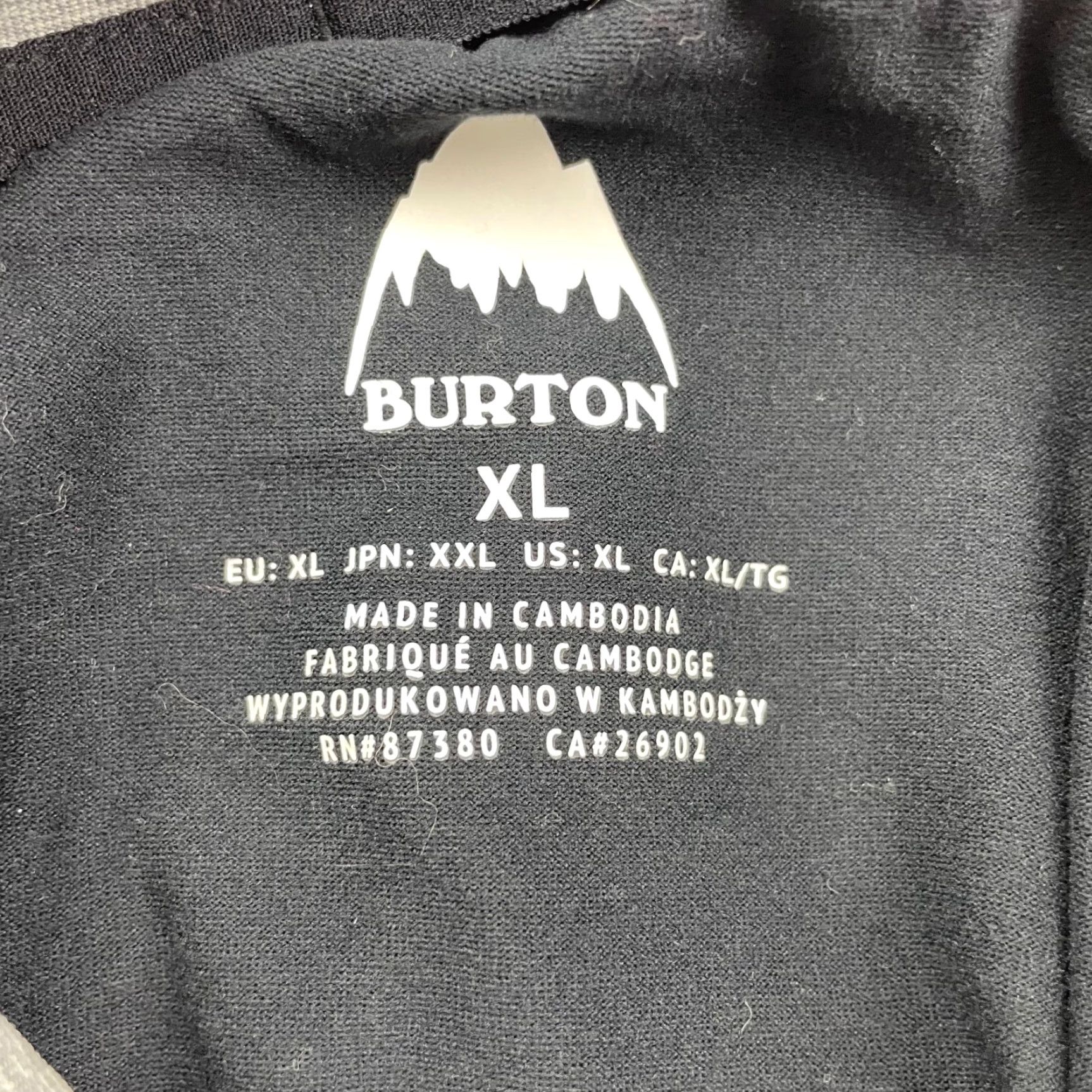Burton Burton Men's Performance Pullover Hoodie w/Gaiter Black/Gray XL Hoodie Mens Size XL Black Gray Logo 90s? Size US XL / EU 56 / 4 - 5 Thumbnail