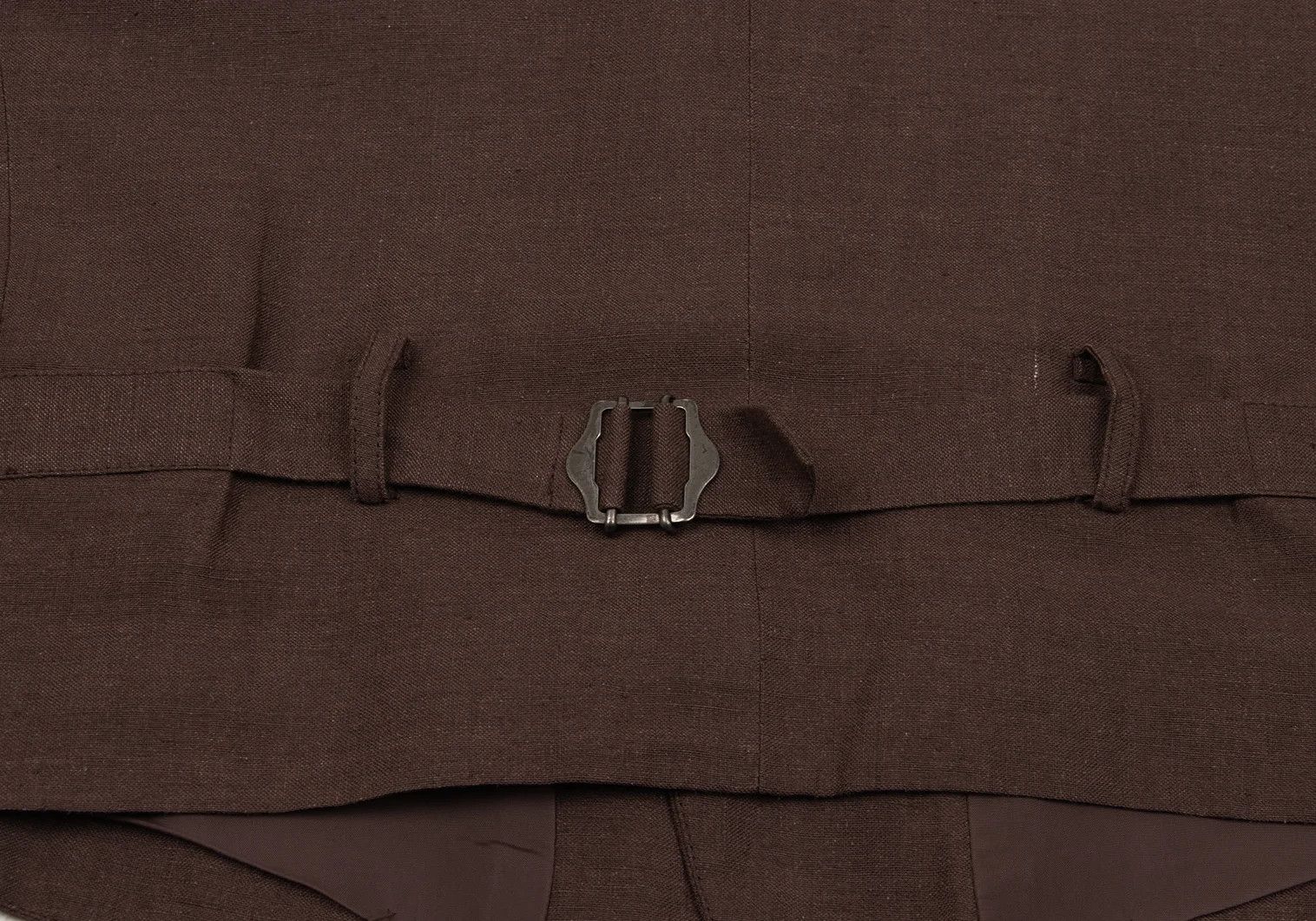 Issey Miyake Linen Silk Vest in Brown, Size L Size US L / EU 52-54 / 3 - 10 Thumbnail