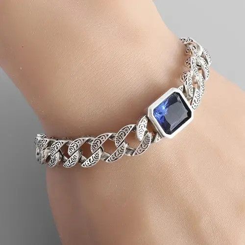 Other Zircon Stone Chain Link Bracelet Size ONE SIZE - 4 Thumbnail