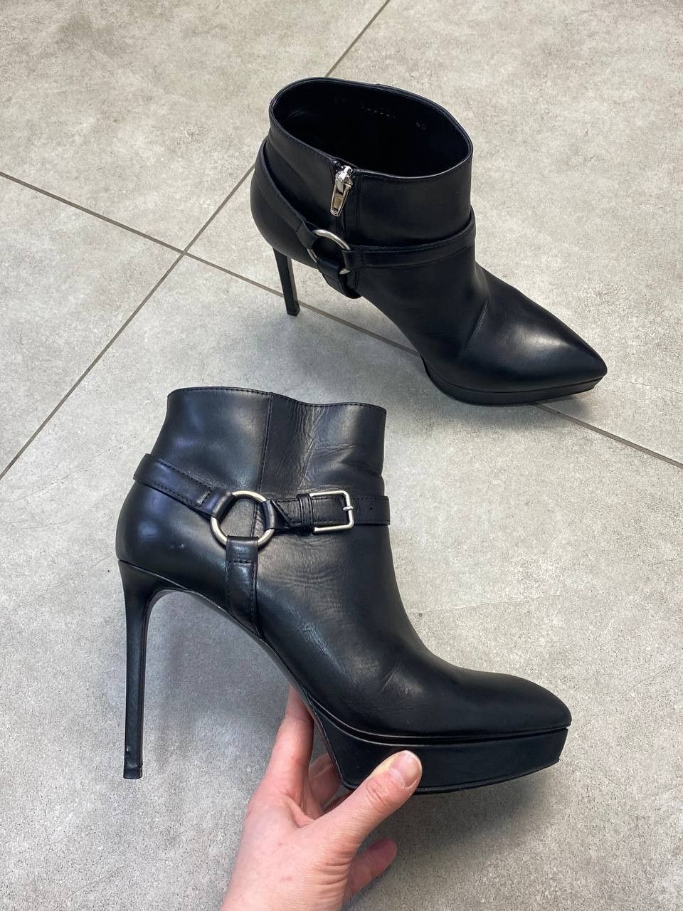 Saint Laurent Paris Saint Laurent By Hedi Slimane Janis Harness Heel Biker Boots Size US 10 / IT 40 - 4 Thumbnail