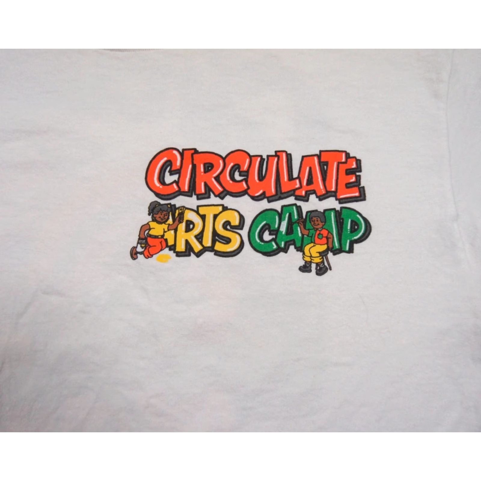 Vintage Circulate Shirt Mens Medium White Streetwear Tee All Seasons Carrots Art Camp Logo Vintage: No Size US M / EU 48-50 / 2 - 4 Thumbnail
