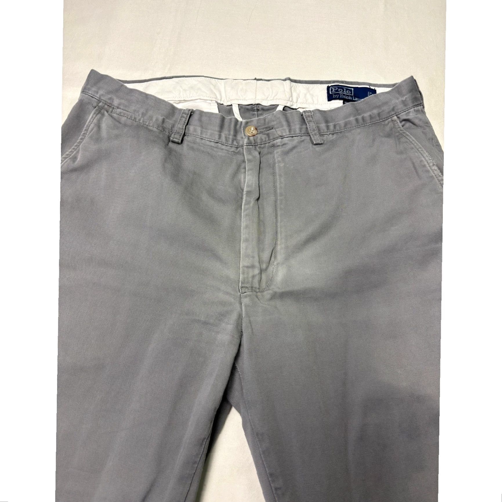 Polo Ralph Lauren VINTAGE Polo Ralph Lauren Prospect Pant Mens 35x30 Grey Chino Straight Size US S / EU 44-46 / 1 - 2 Thumbnail