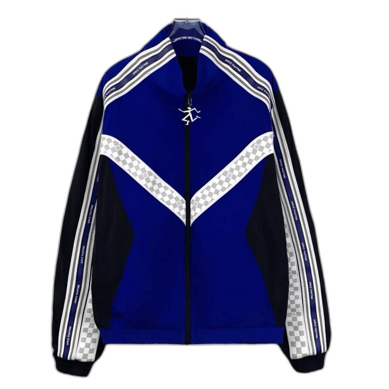 Louis Vuitton Louis Vuitton Blue Striped Zip Jacket XL-yf Size US XL / EU 56 / 4 - 1 Thumbnail
