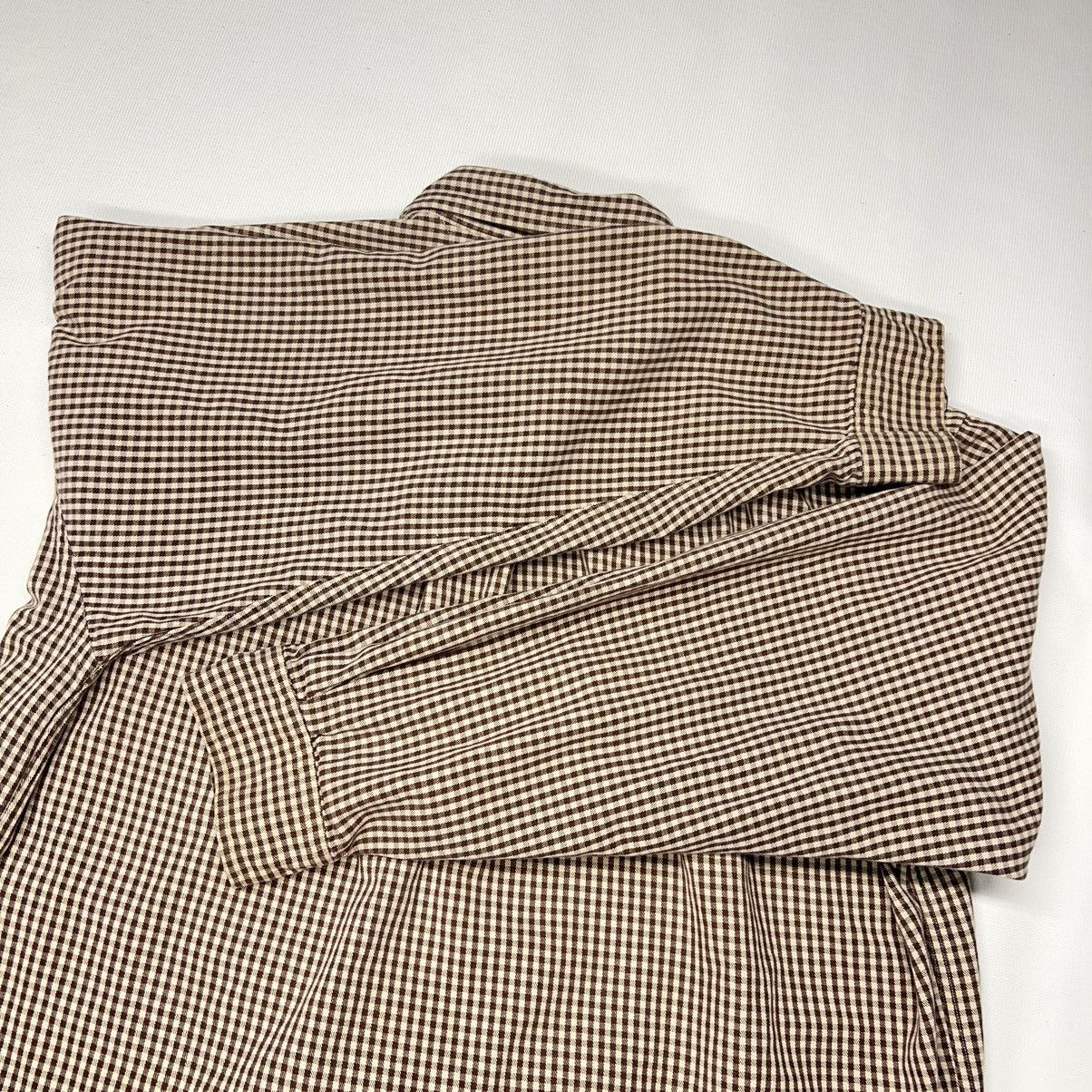 Tommy Hilfiger × Vintage Vintage Tommy Hilfiger Shirt Brown Tan Plaid Collared Button Size US XL / EU 56 / 4 - 13 Thumbnail