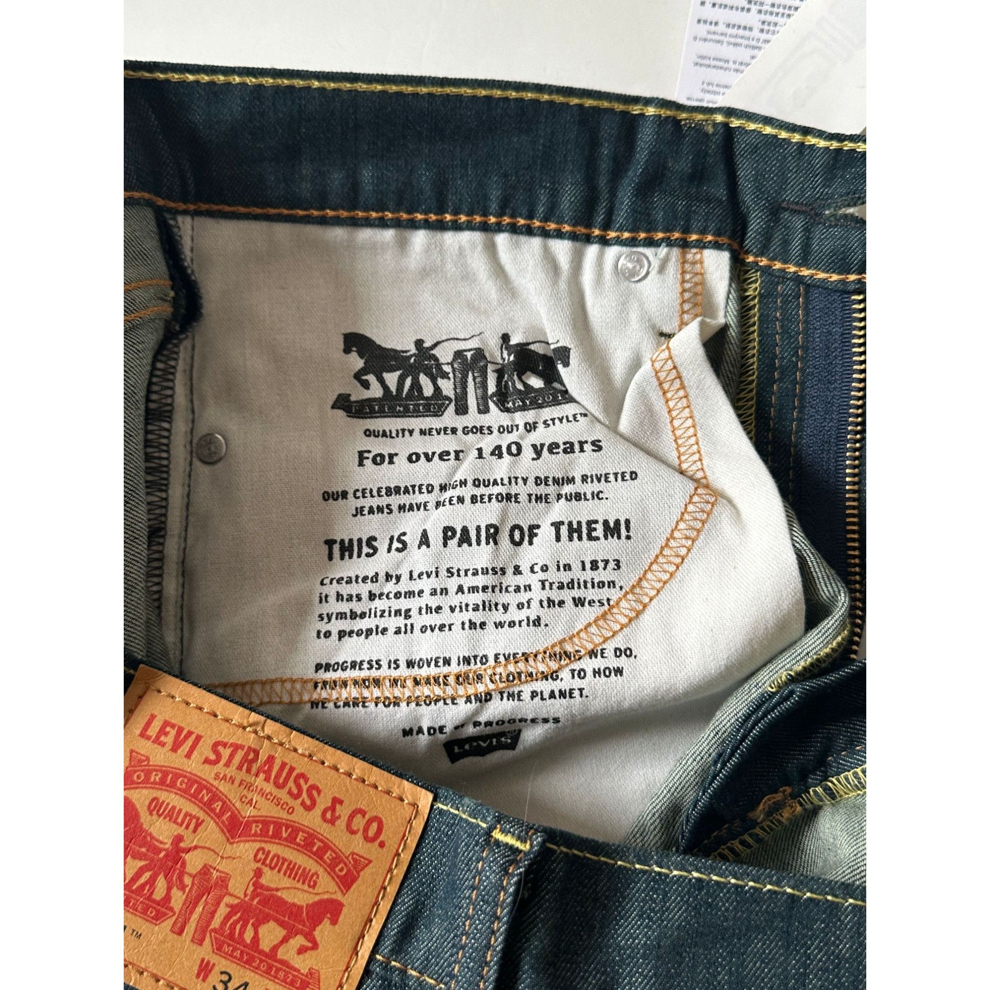 Levi's Levi’s 511 Slim Stretch Denim Jeans Dark Indigo Black W34 L3 Size US 34 / EU 50 - 6 Thumbnail