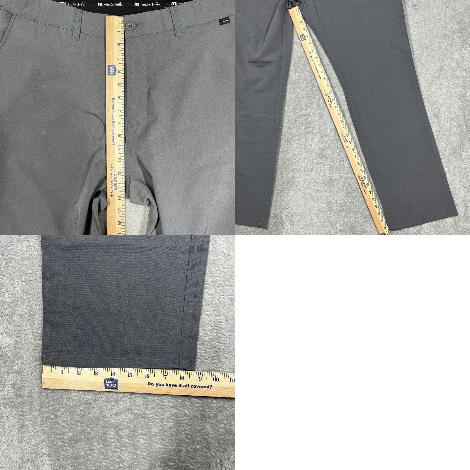 TravisMathew Travis Mathew Mens Golf Pants Stretch Waist 38 Inseam 31 Solid Gray EUC Pants Regular Men Size US 38 / EU 54 - 10 Thumbnail