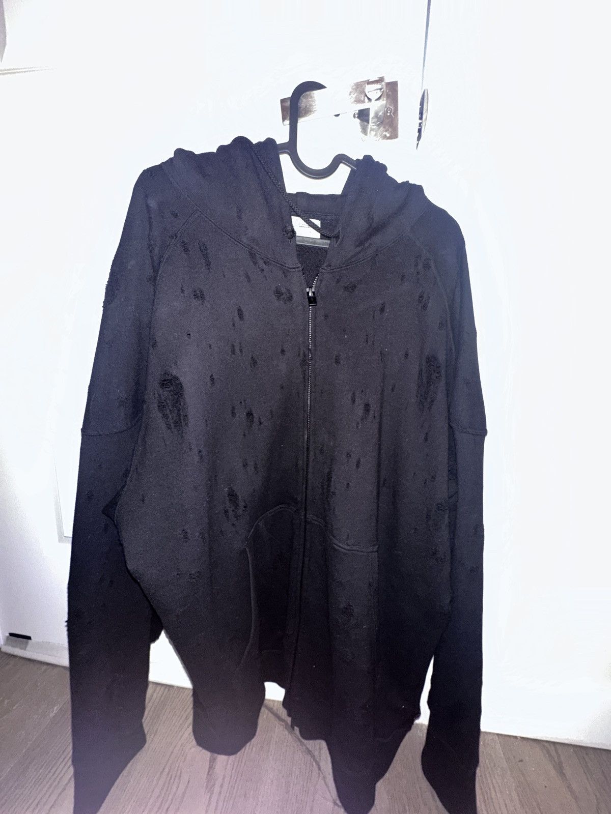 Yohji Yamamoto Yohji Yamamoto Pour Homme distressed long hoodie Size US L / EU 52-54 / 3 - 2 Thumbnail
