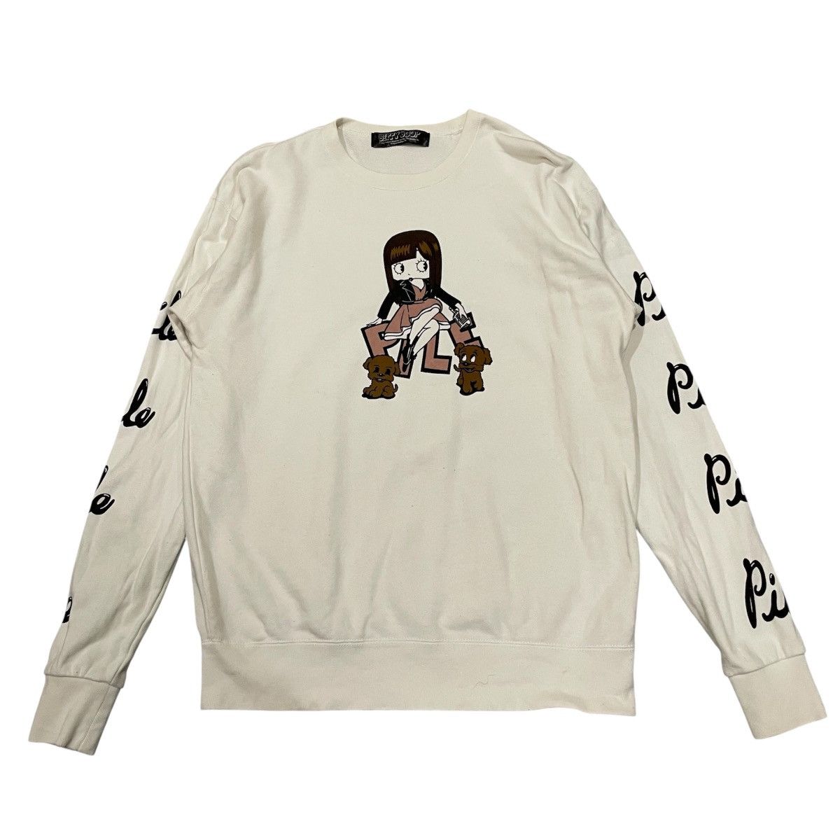 Anime Vintage Betty Boop Long Sleeve Sweatshirt | Anime Style Size US L / EU 52-54 / 3 - 1 Thumbnail
