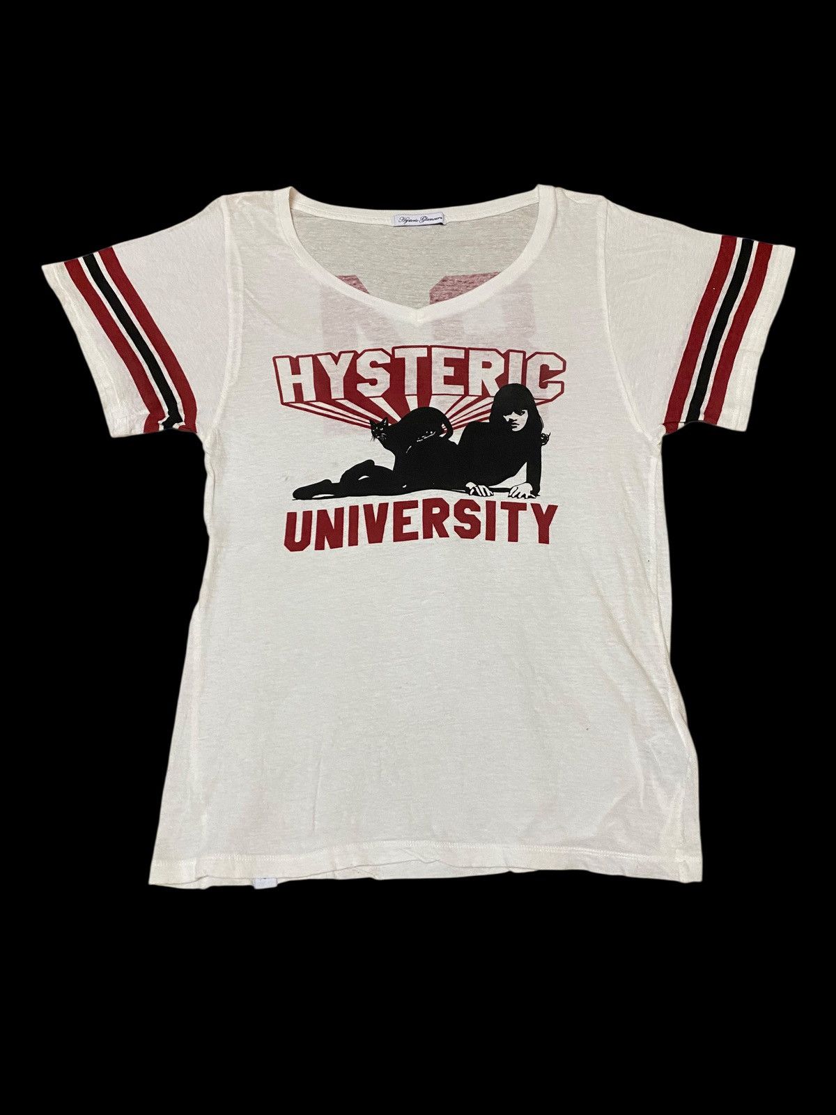 Hysteric Glamour Vintage Hysteric University Black Cat And Sexy Girl T Shirt Size S / US 4 / IT 40 - 1 Thumbnail