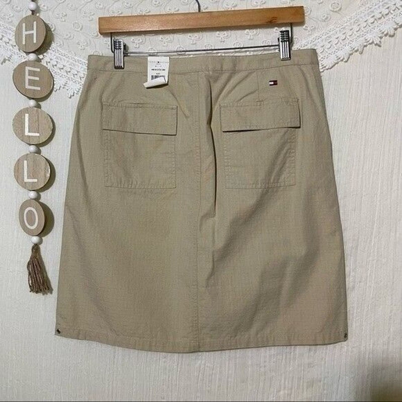 Tommy Hilfiger Tommy Hilfiger Skirt Short Pencil Skirt Khaki Size 8 Size 30" / US 8 / IT 44 - 4 Thumbnail