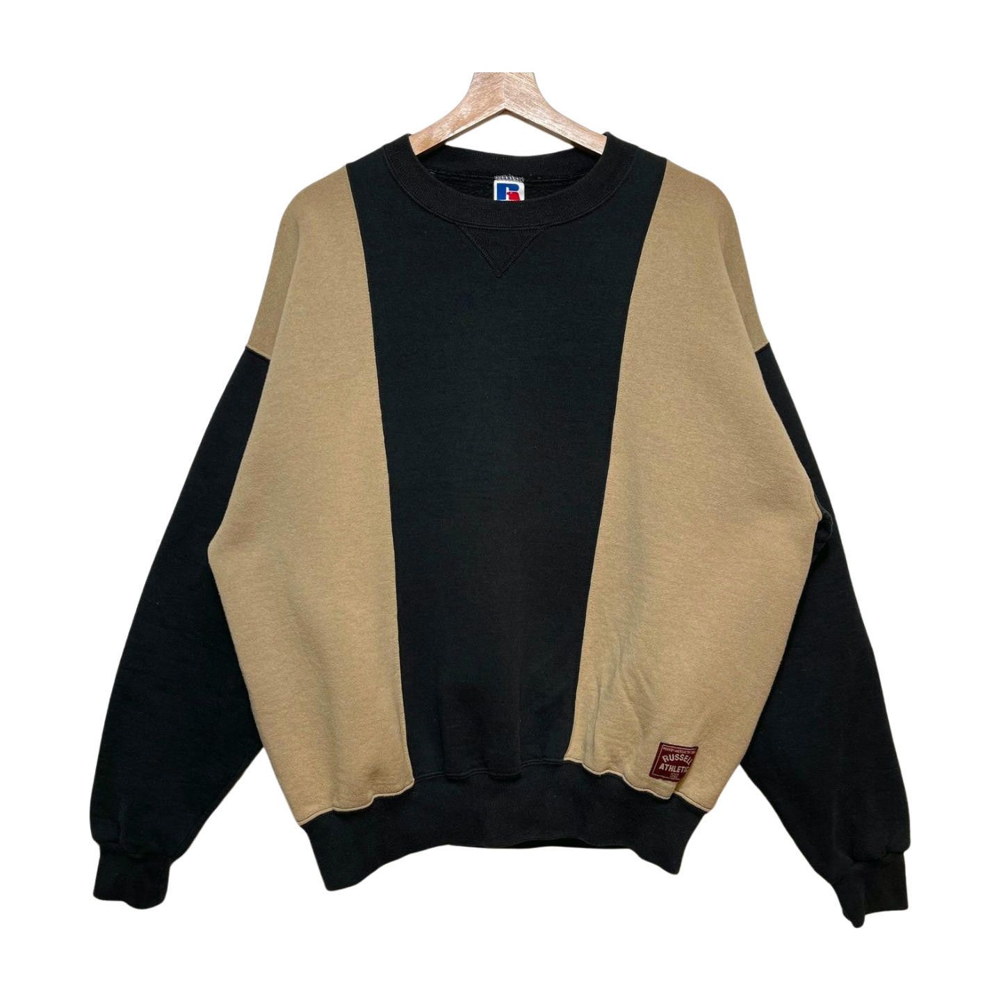 Russell Athletic × Vintage Vintage 90s Russel Athletic Two Tone Sweatshirt XL Size US XL / EU 56 / 4 - 1 Thumbnail