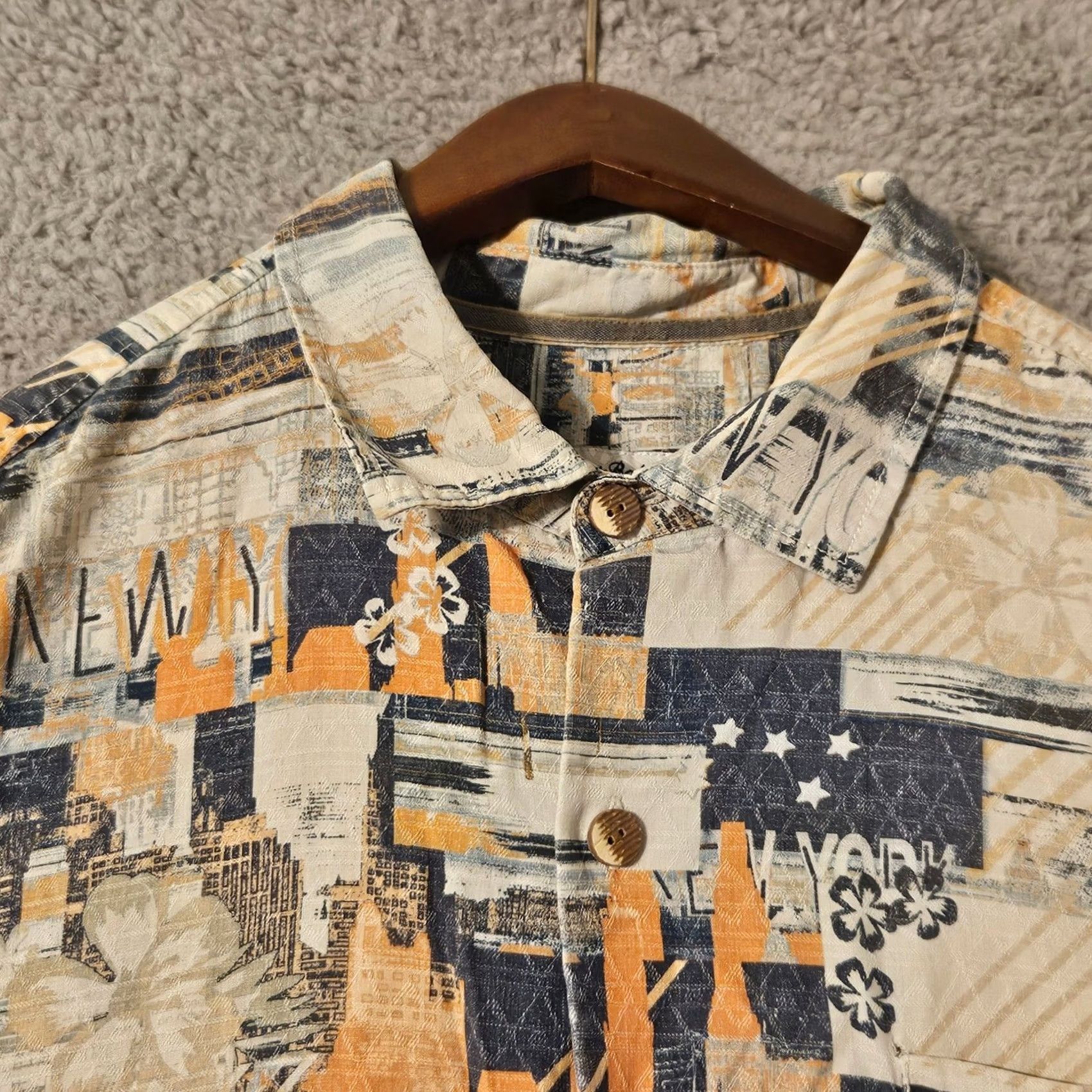 Tommy Bahama Tommy Bahama 100% Silk Camp Shirt Mens Large Blue Floral Print Size US XL / EU 56 / 4 - 3 Thumbnail