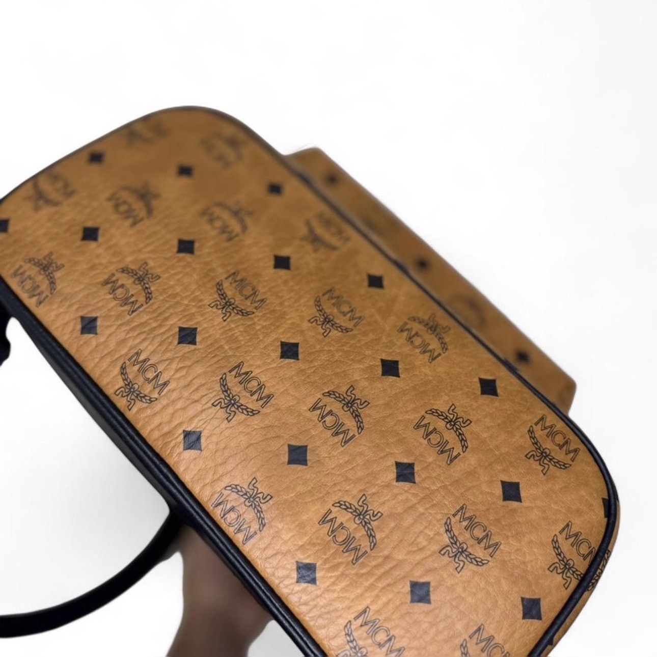 MCM MCM Backpack Cognac/Black Size 38 - 9 Thumbnail