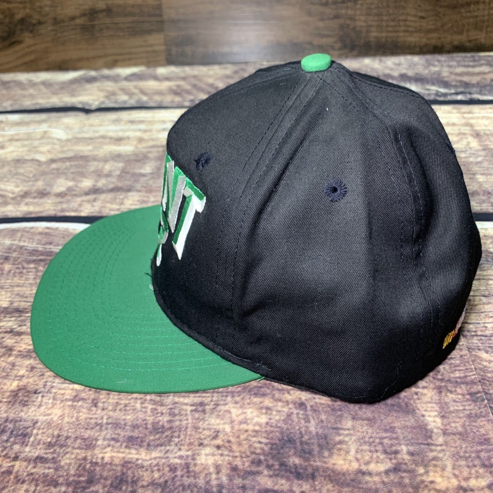 Vintage VINTAGE Checkered Flag Sports NASCAR Hat Baseball Cap Snap Back Mens One Size Adjustable Green Black Handsome Harry Gant #33 Size ONE SIZE - 5 Thumbnail