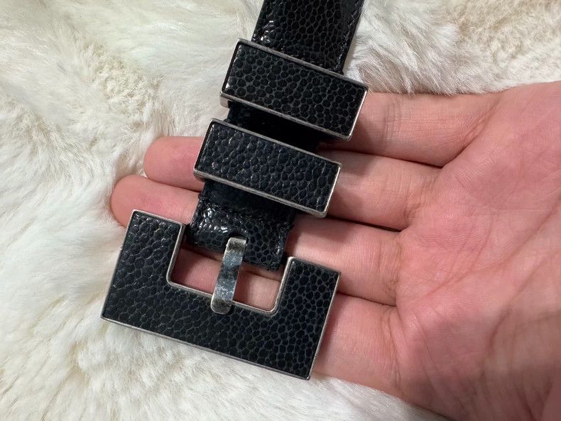 Saint Laurent Paris saint laurent parisShow Style Double Buckle Belt 2503-Nexta Size ONE SIZE - 2 Thumbnail