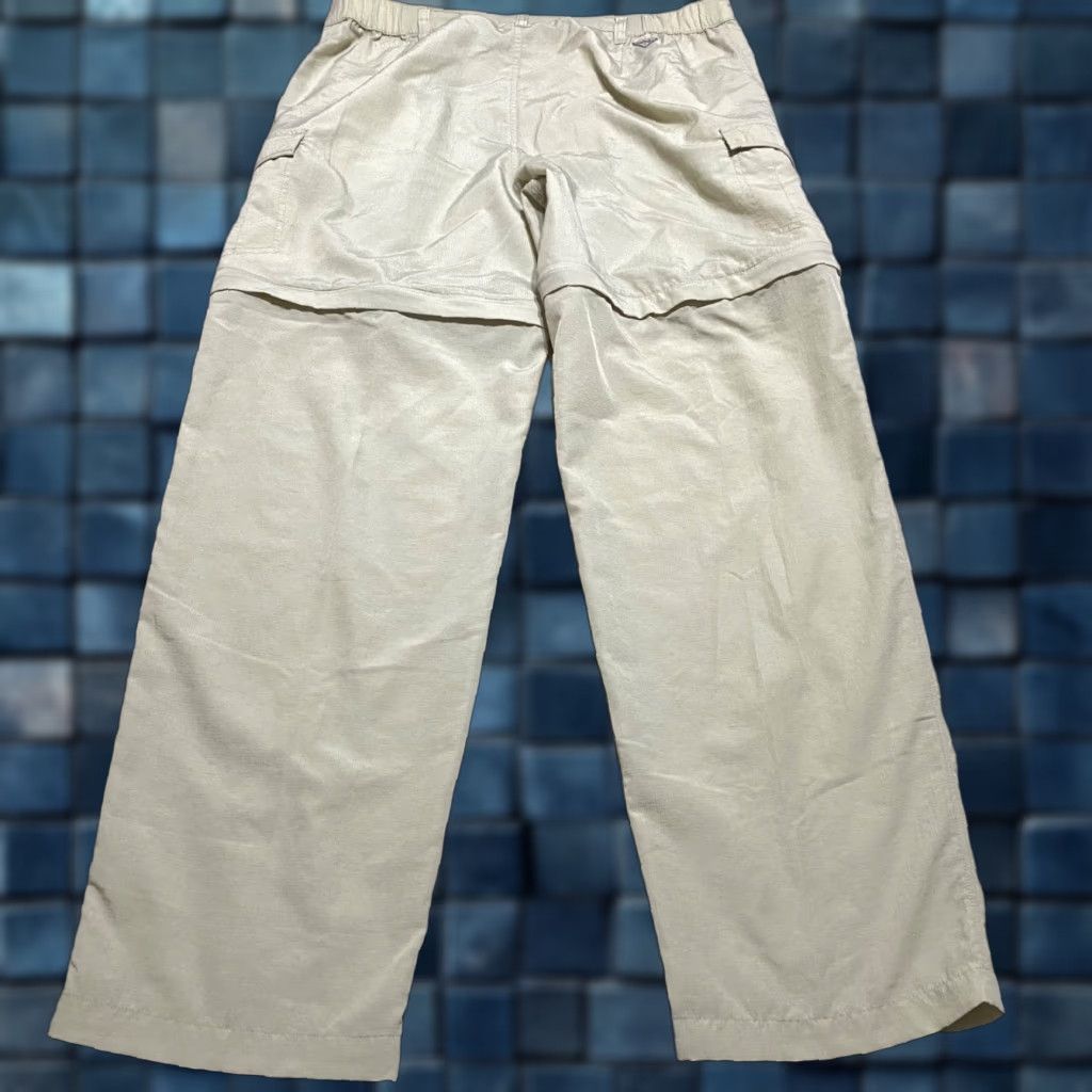 Vintage Columbia PFG Womens Pants Casual Cargo Beig e Convertible Straight PFG Nylon 34” Inseam 30" Rise High Regular Size L Womens Size 36" / US 14 / IT 50 - 1 Thumbnail