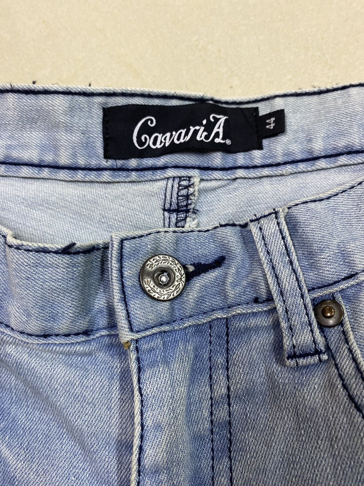 Japanese Brand × Le Grande Bleu (L.G.B.) Distressed Ripped Cavari A Denim Size US 29 - 9 Thumbnail